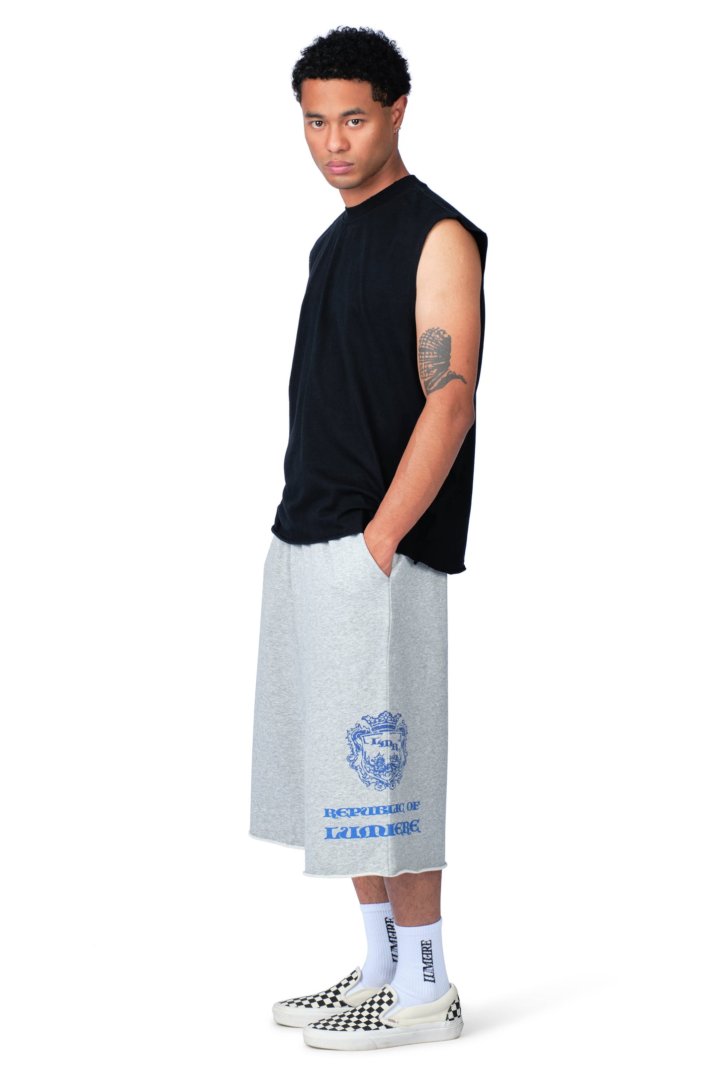 The Patch Sleeveless Shirt Washed Black