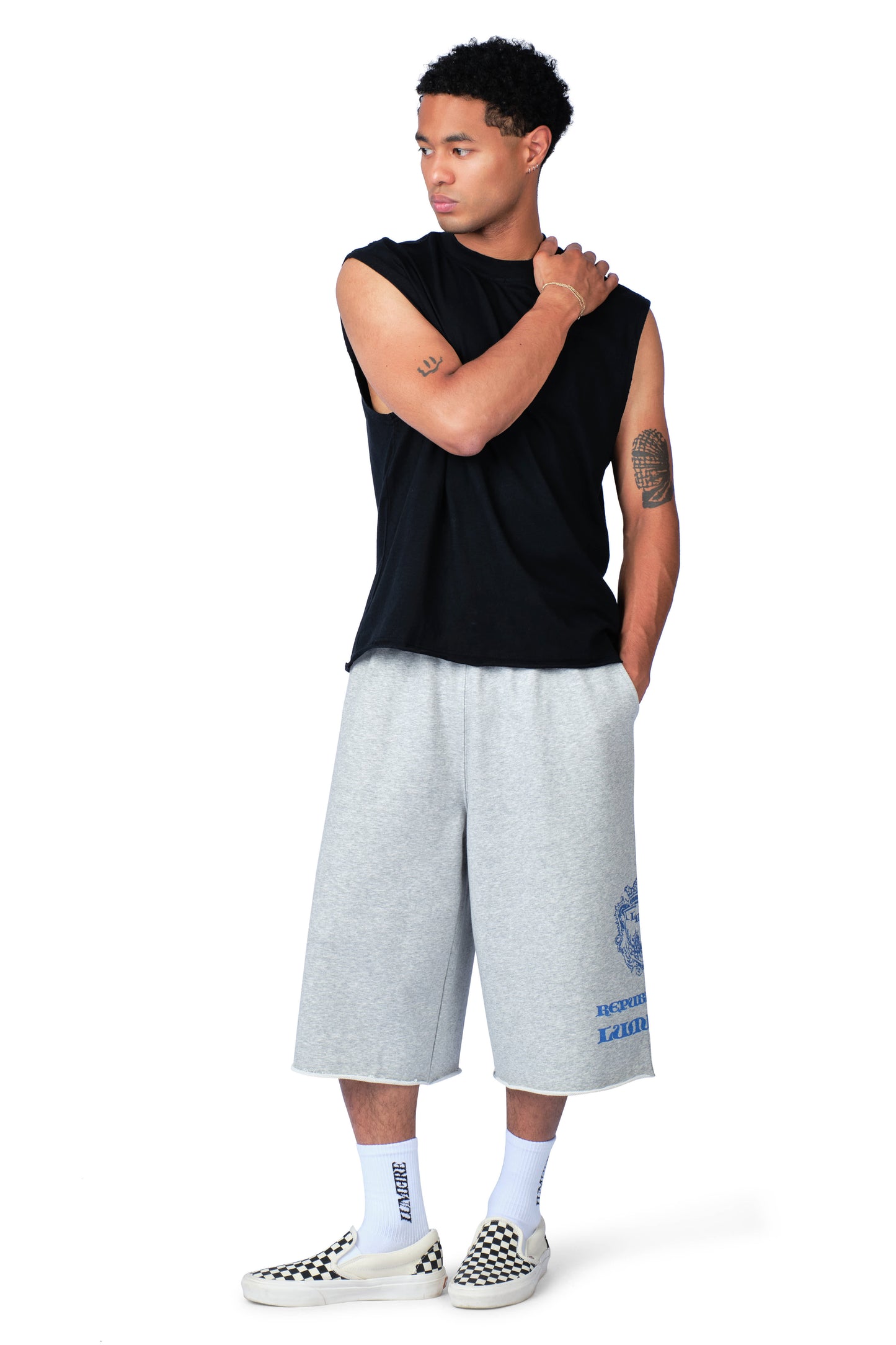 The Patch Sleeveless Shirt Washed Black