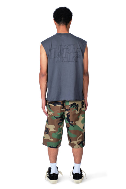 The Patch Sleeveless Shirt Washed Grey