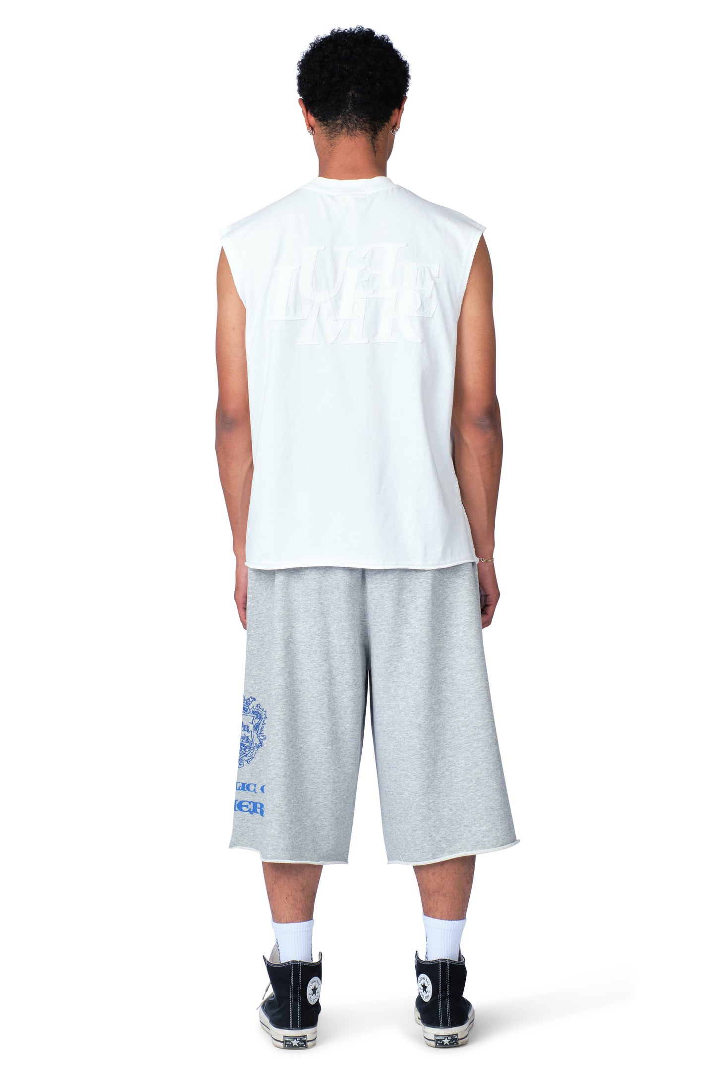 The Patch Sleeveless Shirt White