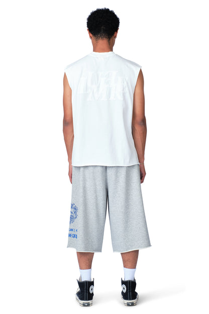 The Patch Sleeveless Shirt White