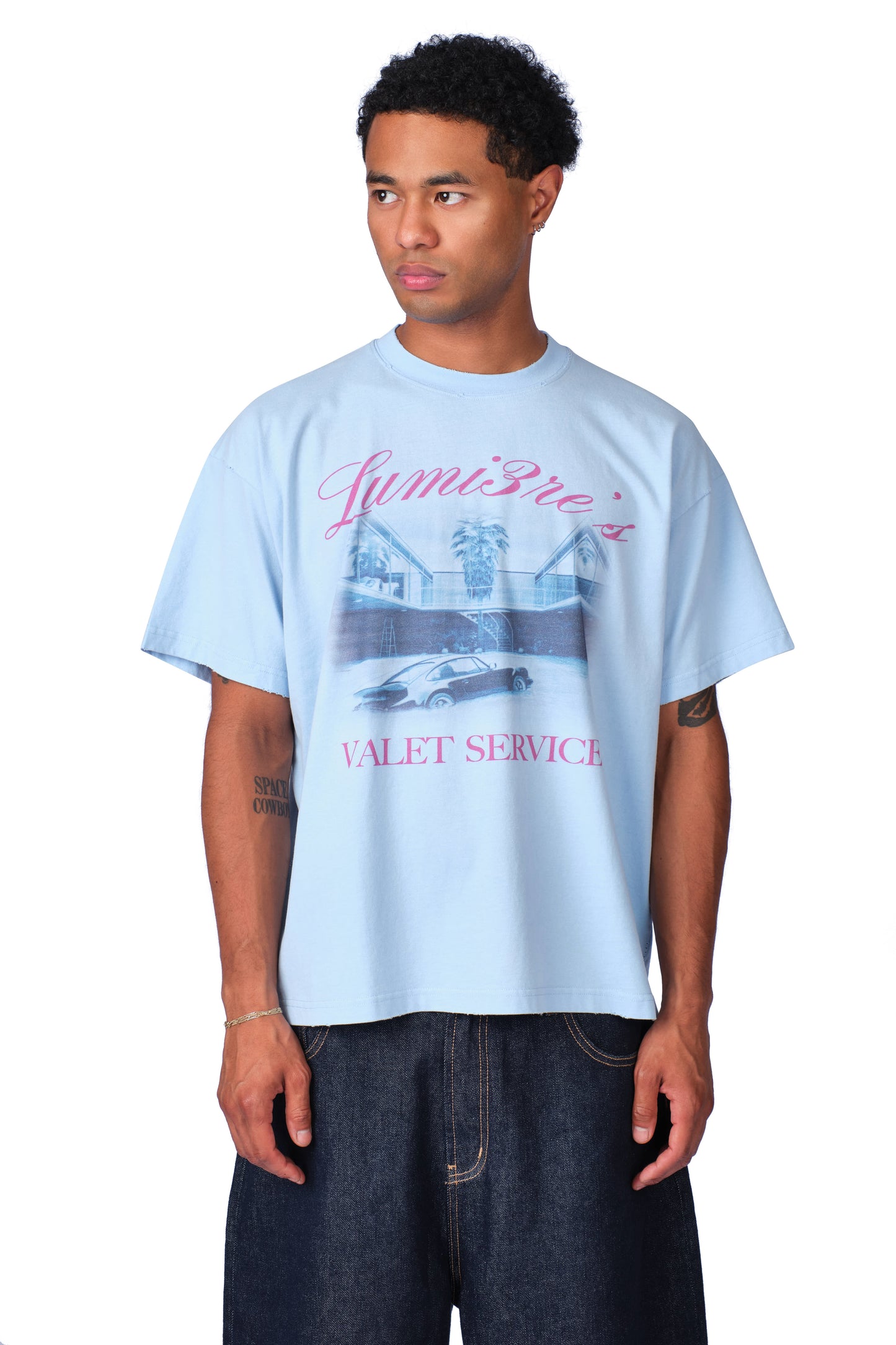 Valet Service T-shirt Baby Blue
