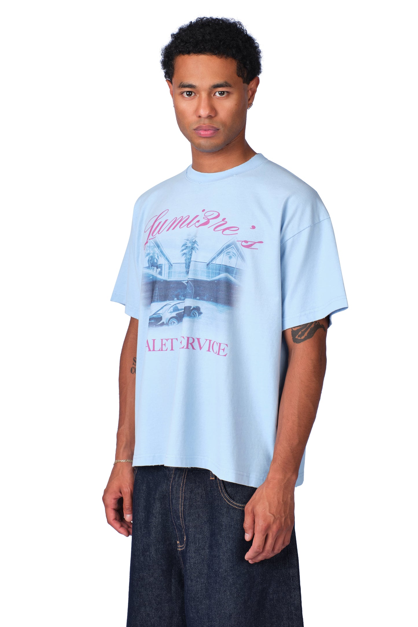 Valet Service T-shirt Baby Blue