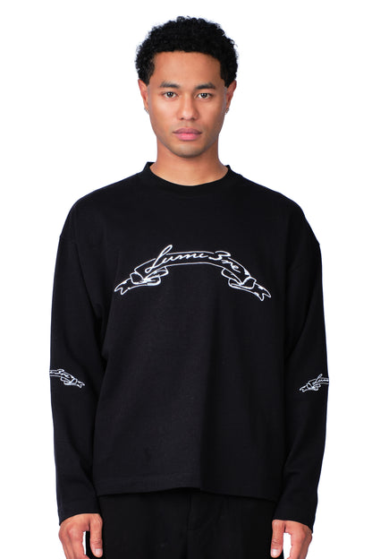 Warp Logo Longsleeve Black