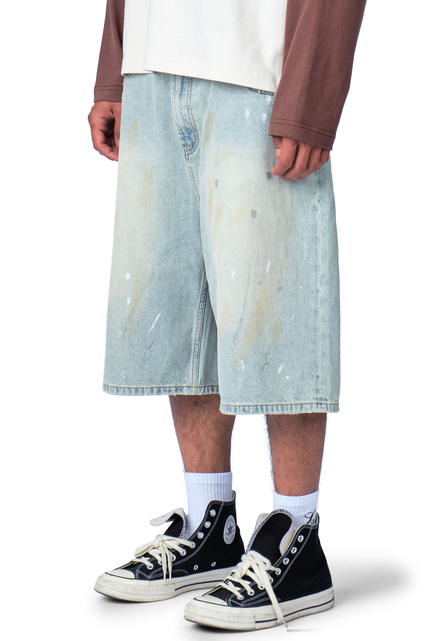 Washed Blue Patch Jorts