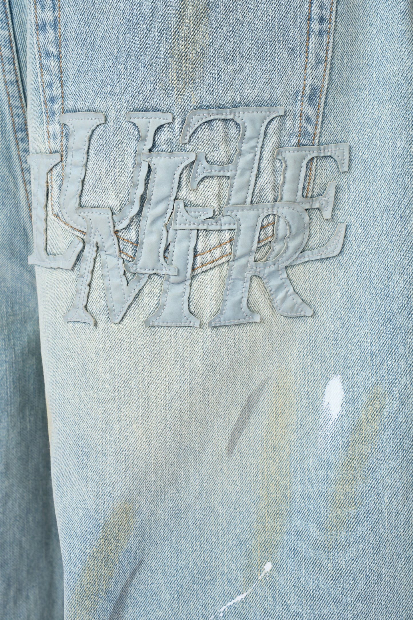 Washed Blue Patch Jorts