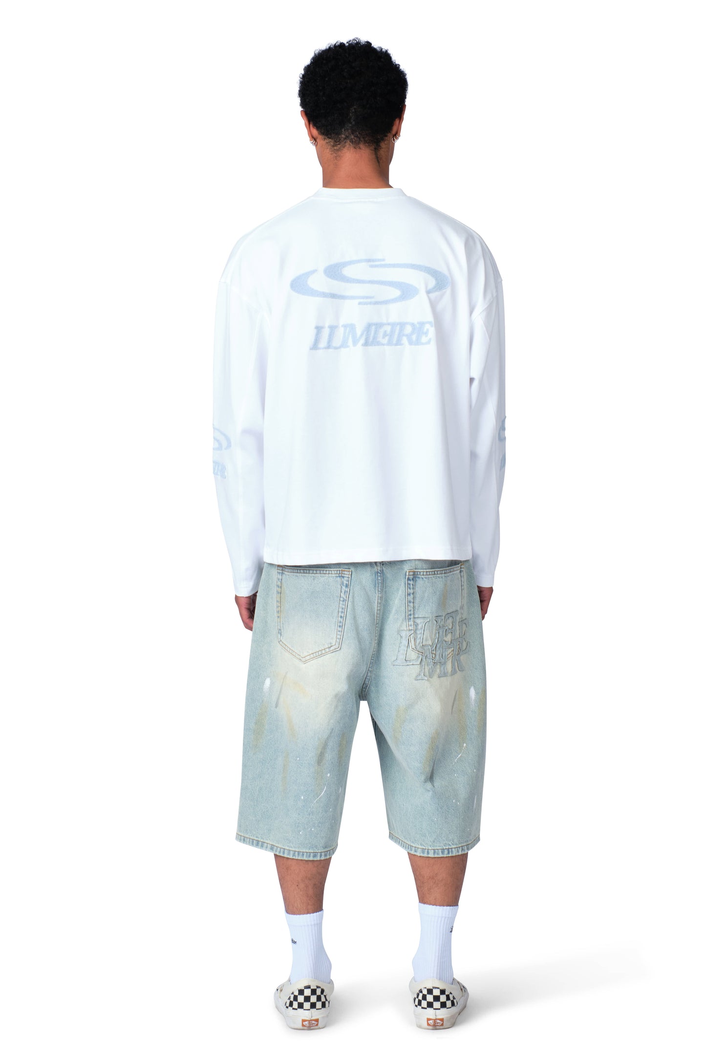 Wave Logo Longsleeve White