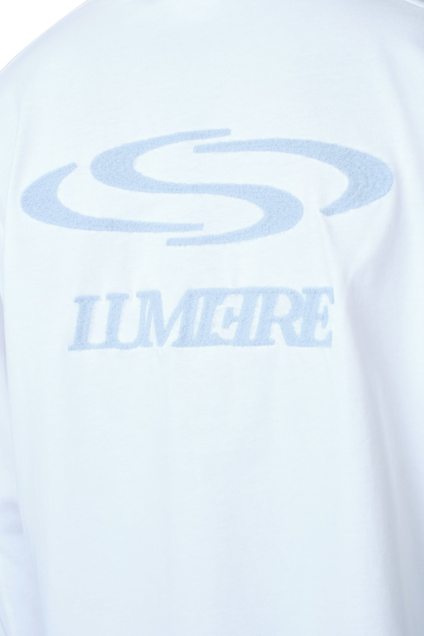 Wave Logo Longsleeve White