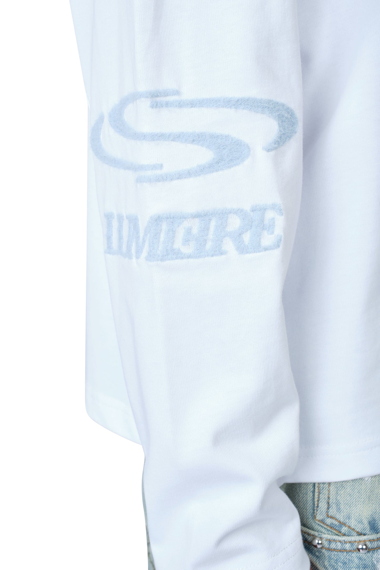 Wave Logo Longsleeve White