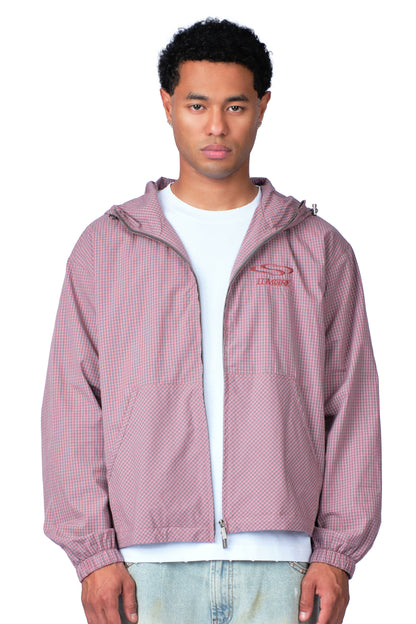 Wave Logo Plaid Windbreaker