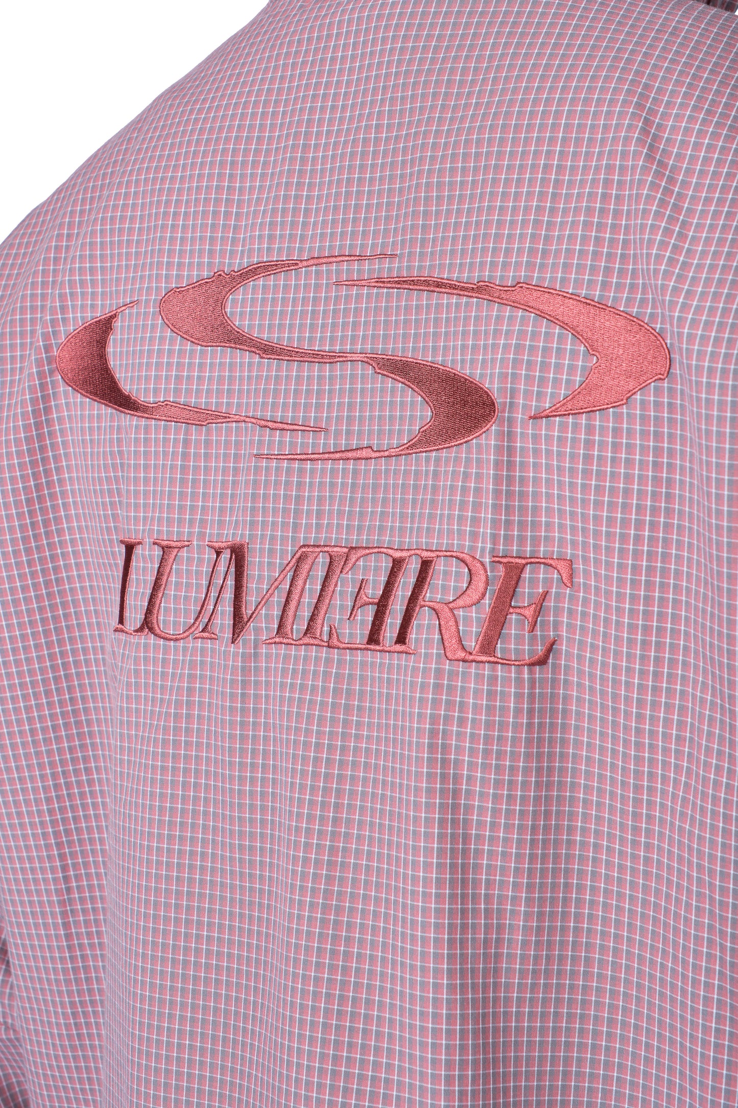 Wave Logo Plaid Windbreaker