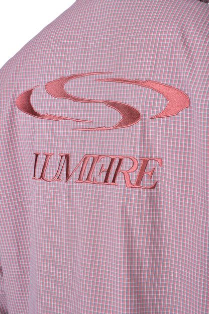 Wave Logo Plaid Windbreaker