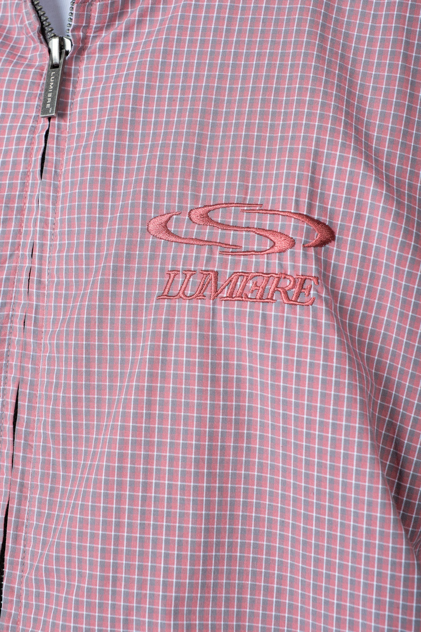 Wave Logo Plaid Windbreaker