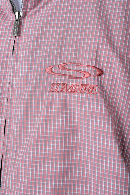 Wave Logo Plaid Windbreaker
