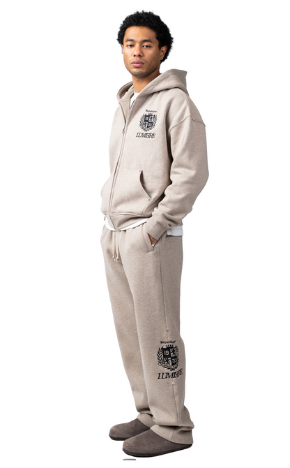 Brown Republique Zipper Tracksuit