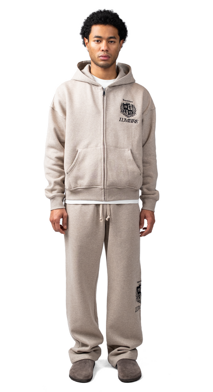 Brown Republique Zipper Tracksuit