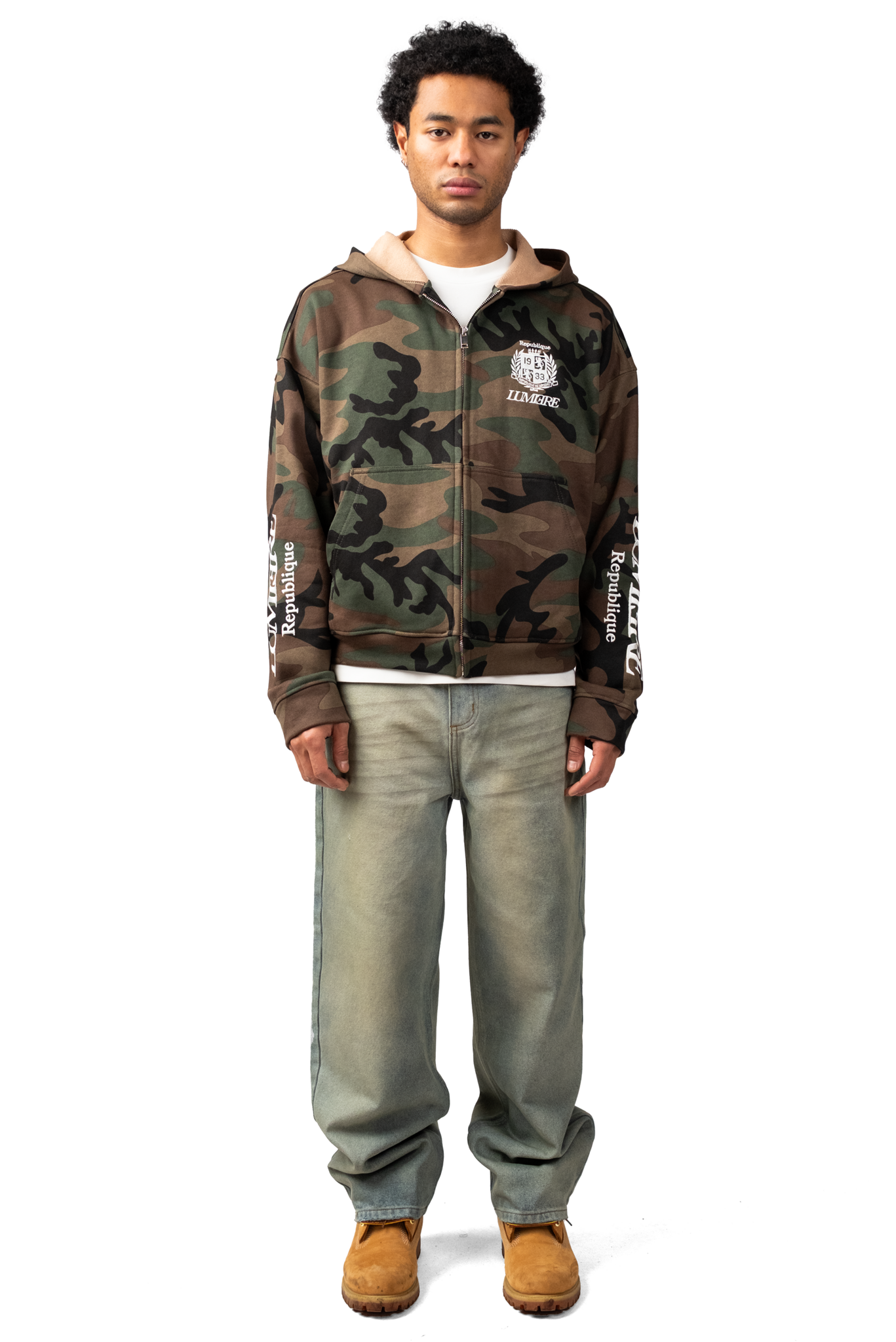 Camo Republique Zipper Hoodie