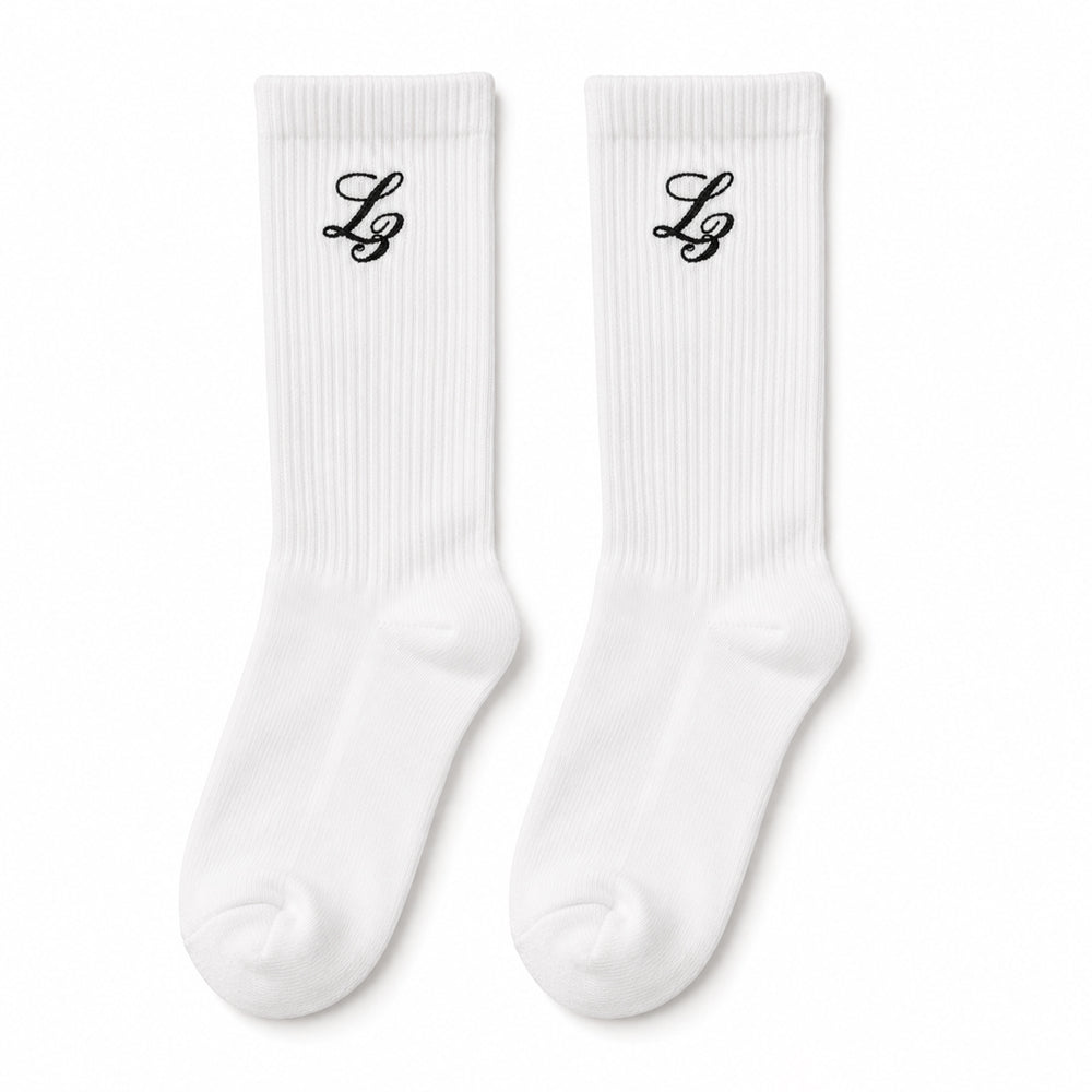 L3 Logo Socks White