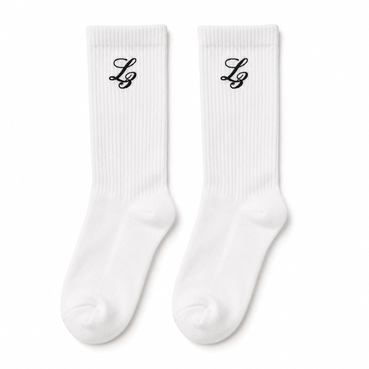 L3 Logo Socks White