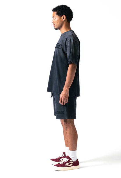 Fade Logo Short Washed Black