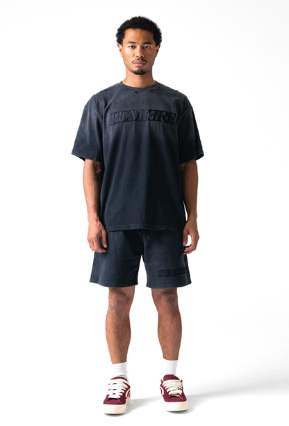 Fade Logo Short Washed Black