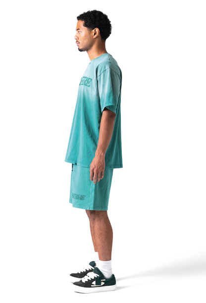 Fade Logo Short Washed Green