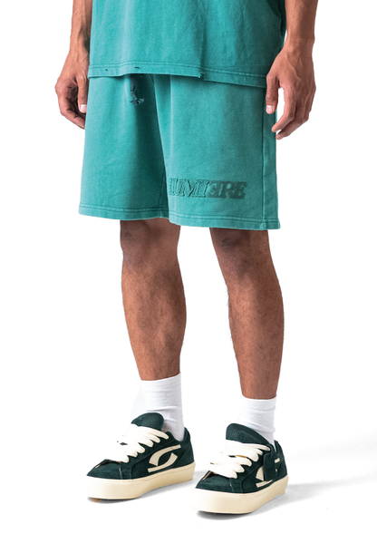 Fade Logo Short Washed Green