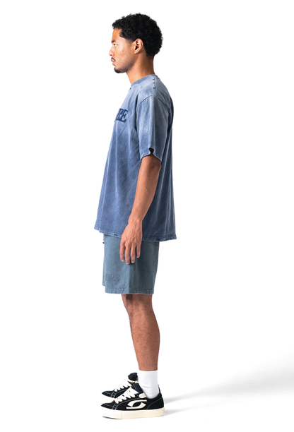 Fade Logo T-shirt Washed Blue
