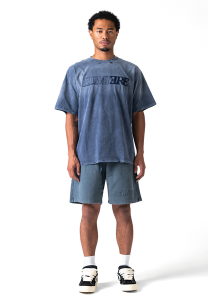 Fade Logo T-shirt Washed Blue