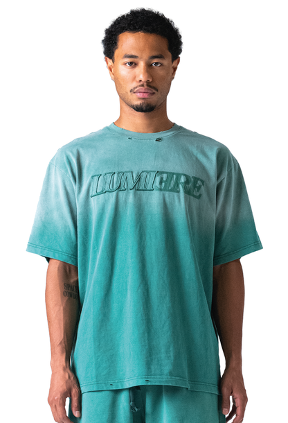 Fade Logo T-shirt Washed Green