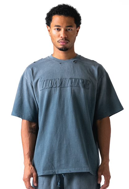 Fade Logo T-shirt Washed Grey