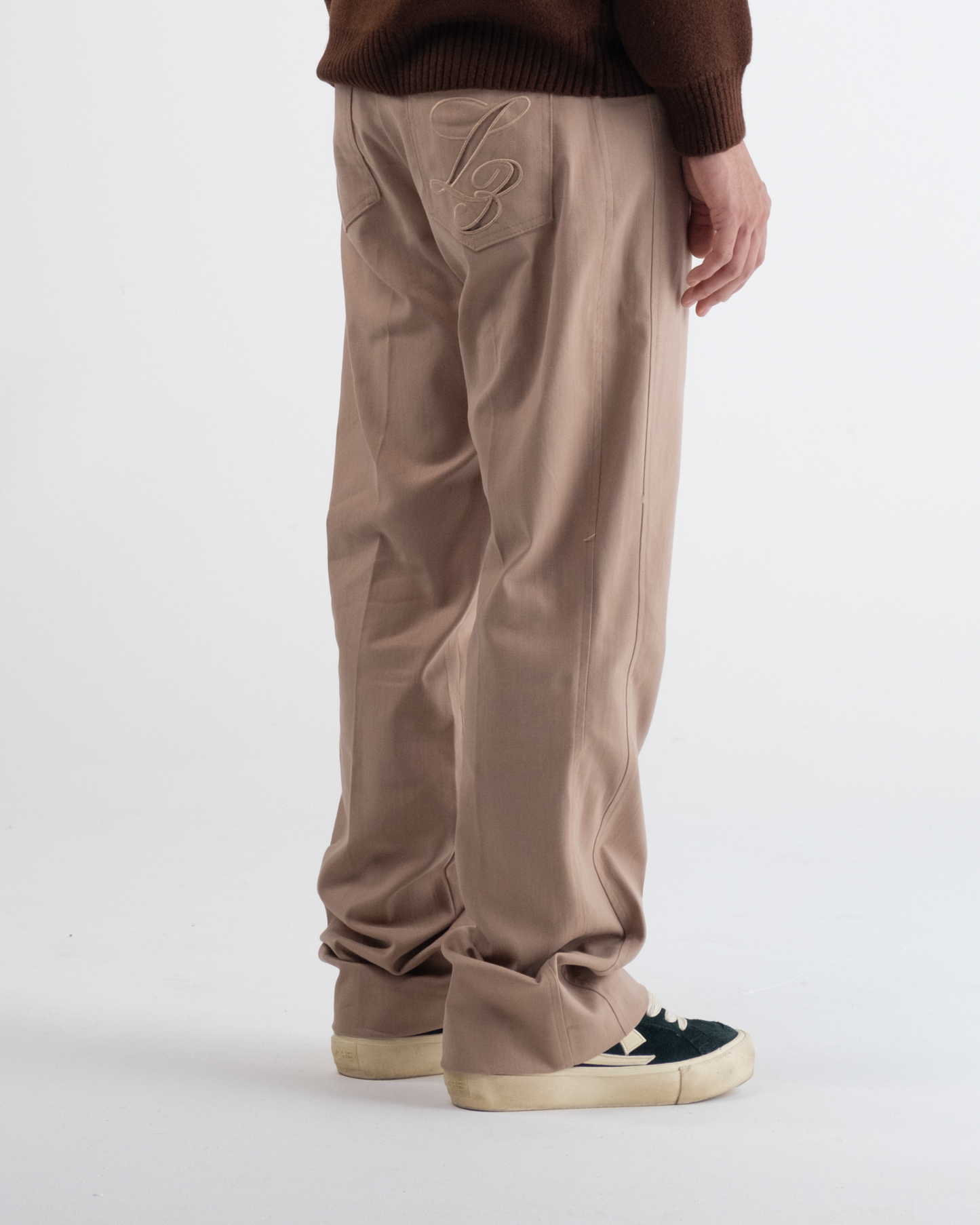 Flared Pantalon Beige