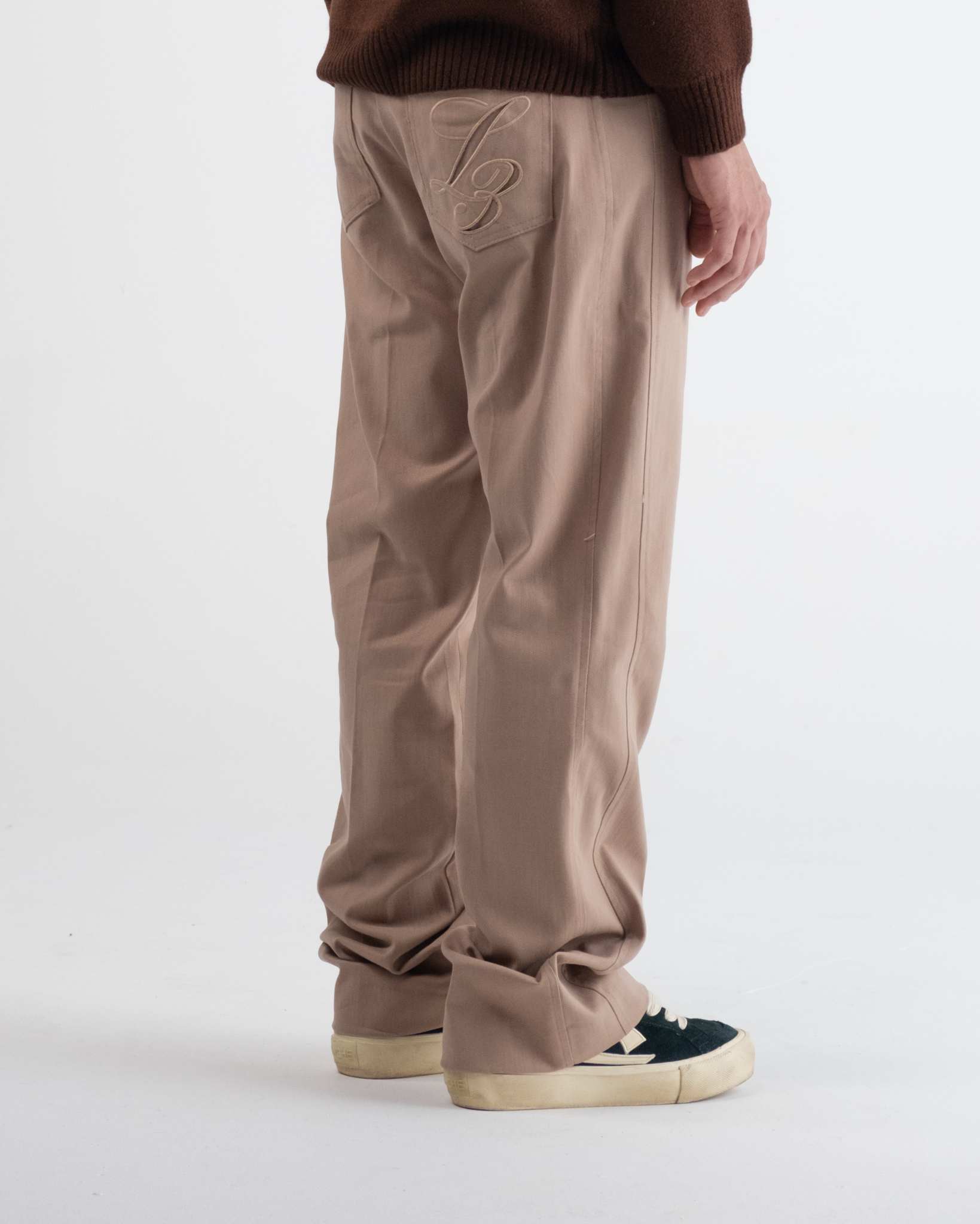 Flared Pantalon Beige