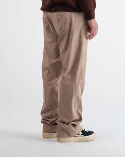 Flared Pantalon Beige
