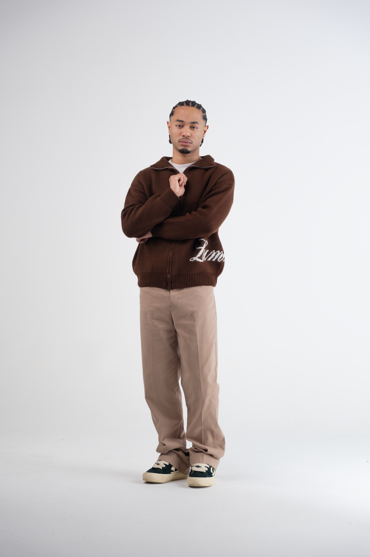 Flared Pantalon Beige