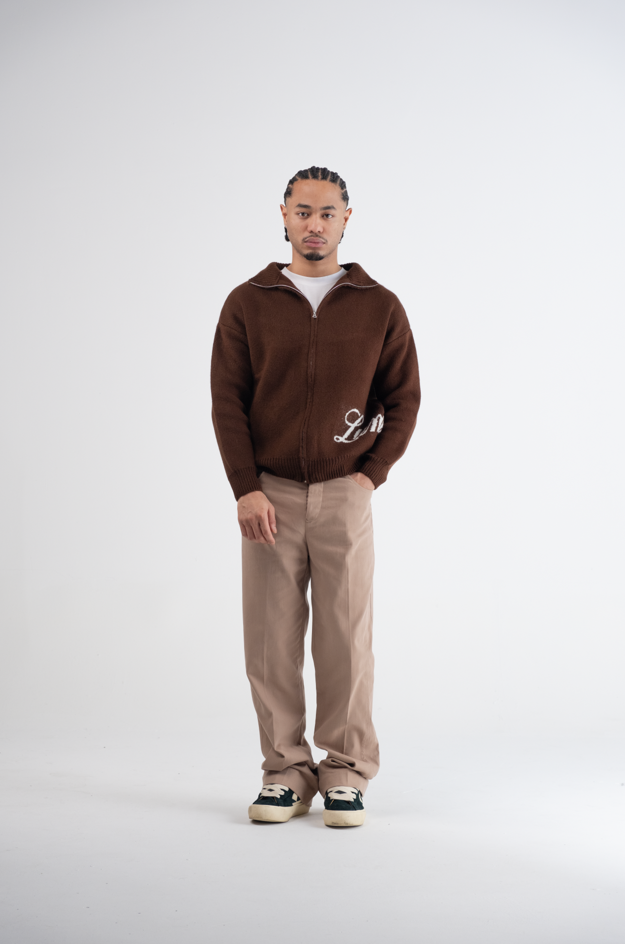 Flared Pantalon Beige