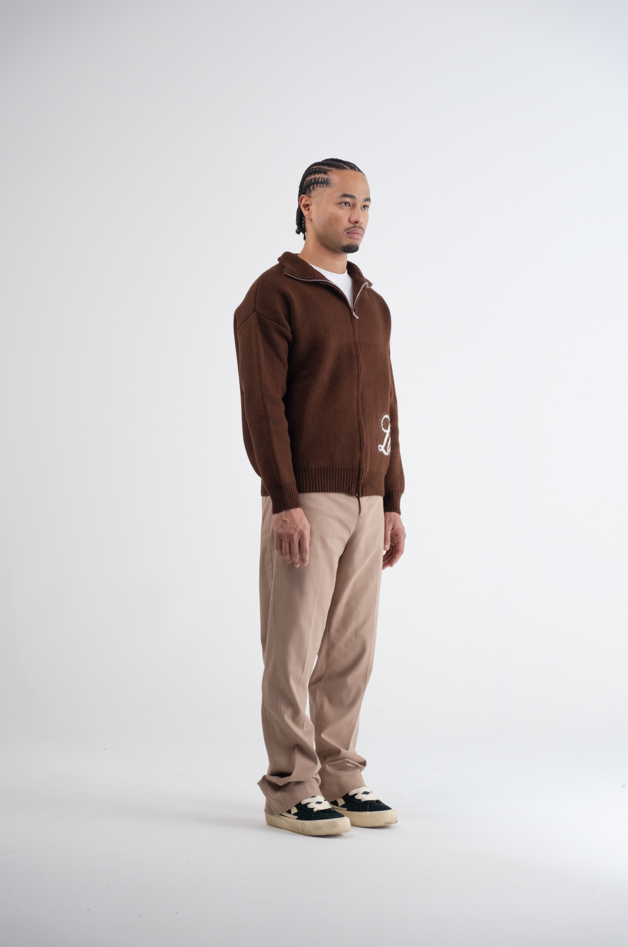 Flared Pantalon Beige