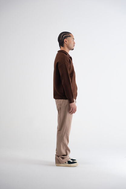 Flared Pantalon Beige