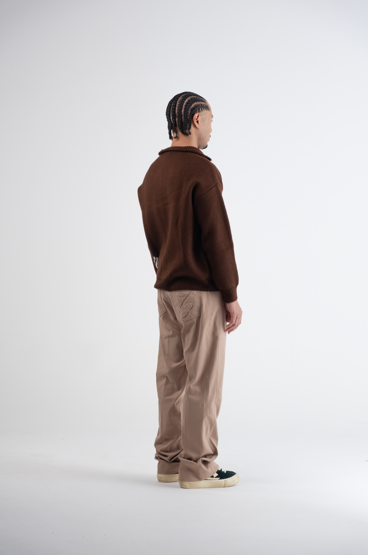 Flared Pantalon Beige