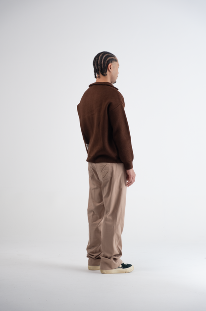 Flared Pantalon Beige