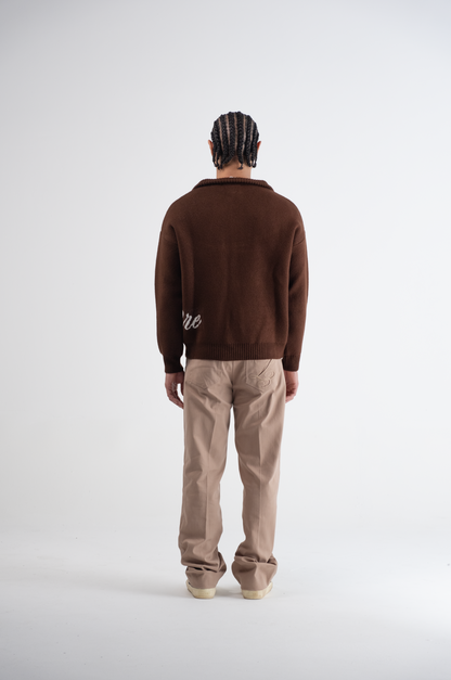 Flared Pantalon Beige
