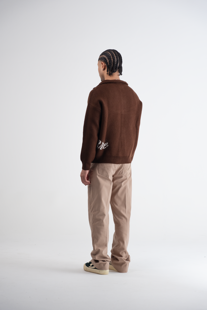 Flared Pantalon Beige