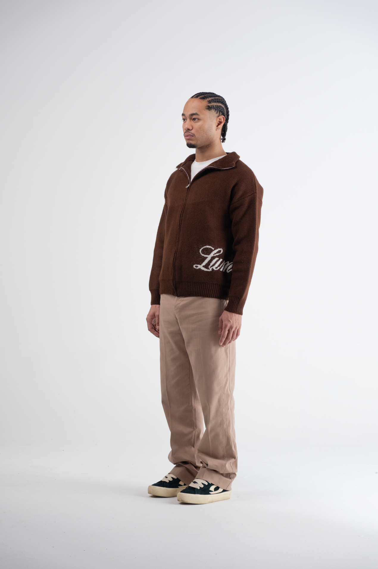 Flared Pantalon Beige
