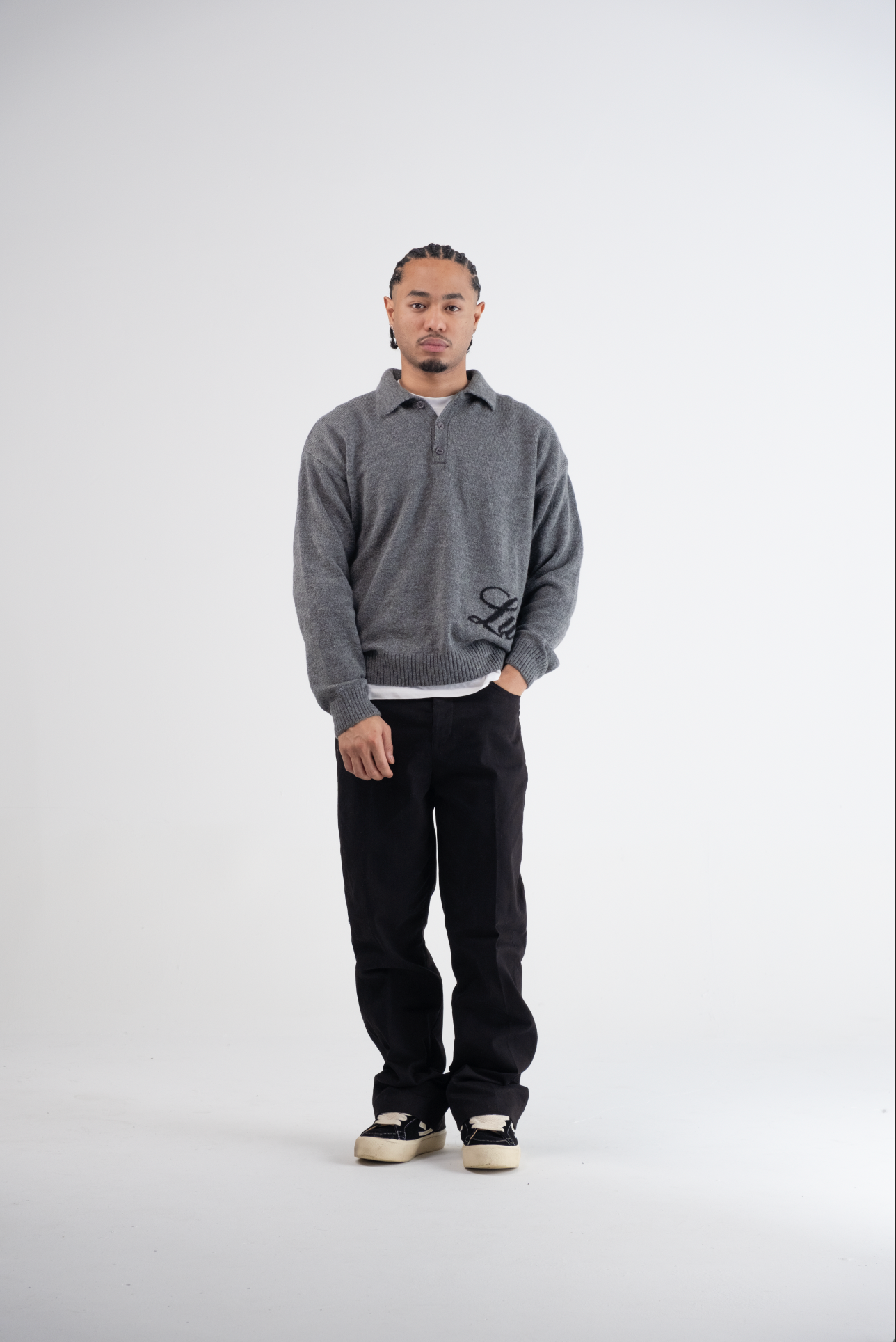 Flared Pantalon Black