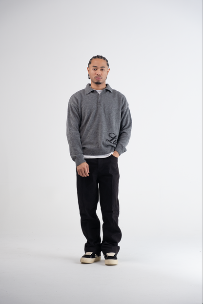Flared Pantalon Black