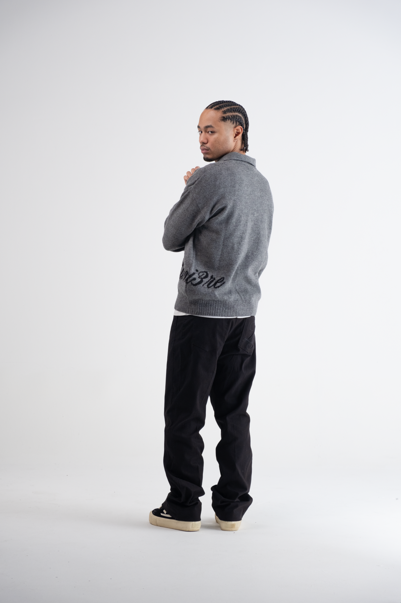 Flared Pantalon Black