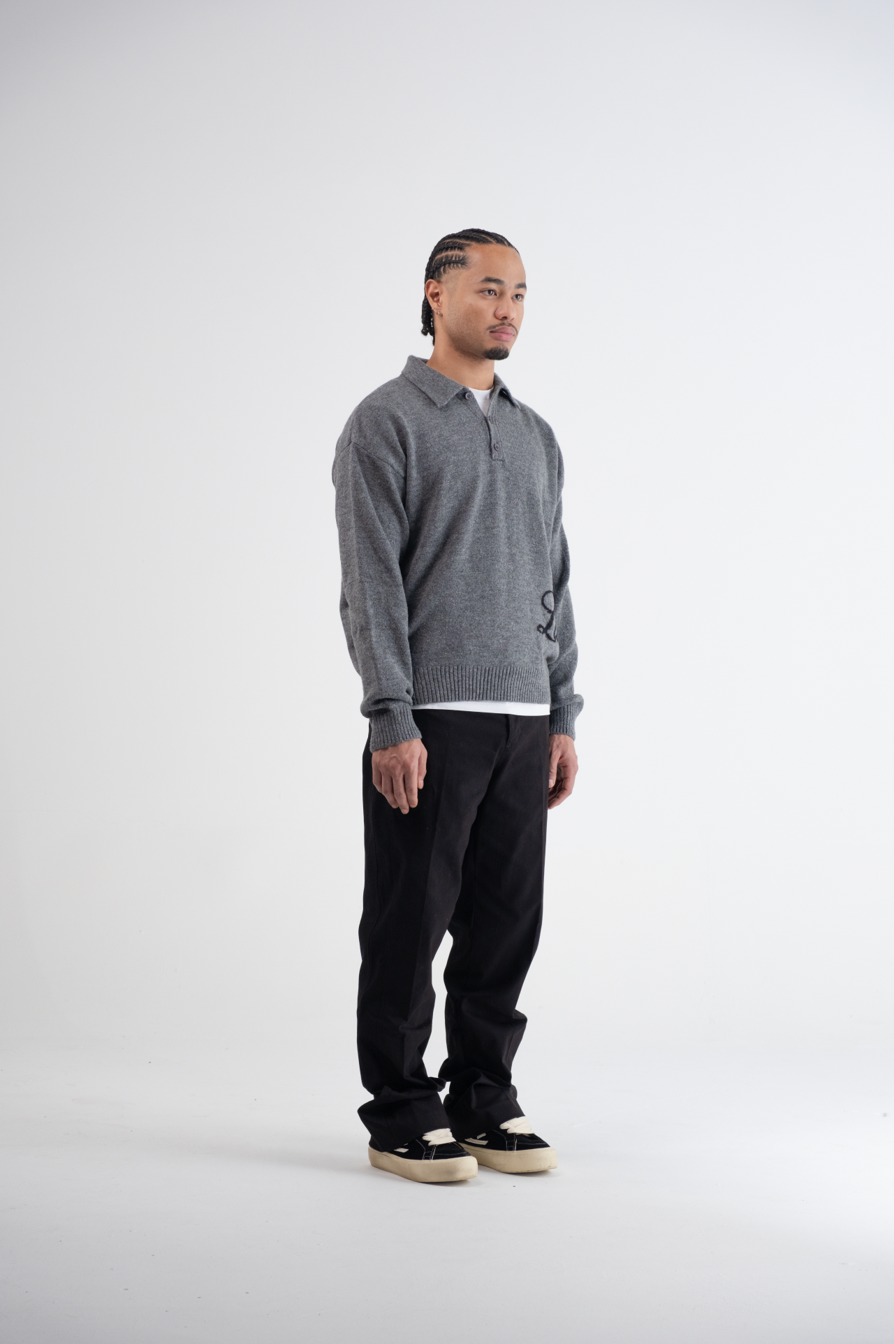 Flared Pantalon Black