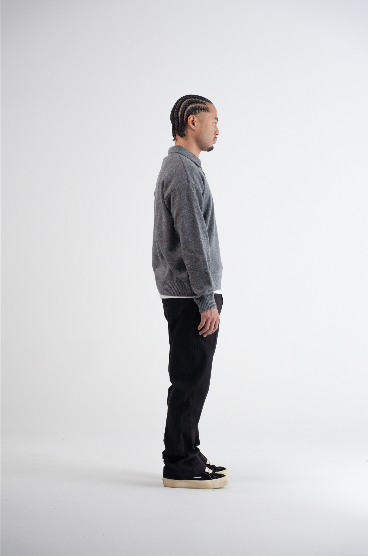 Flared Pantalon Black