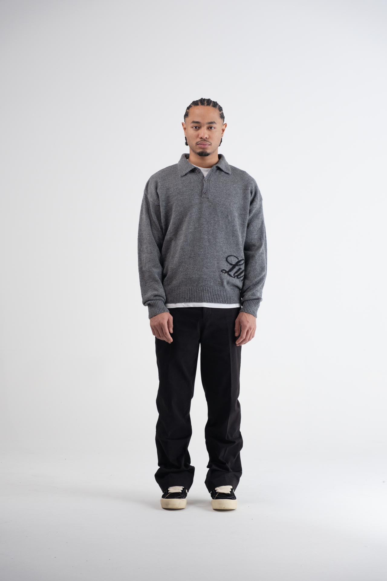 Flared Pantalon Black