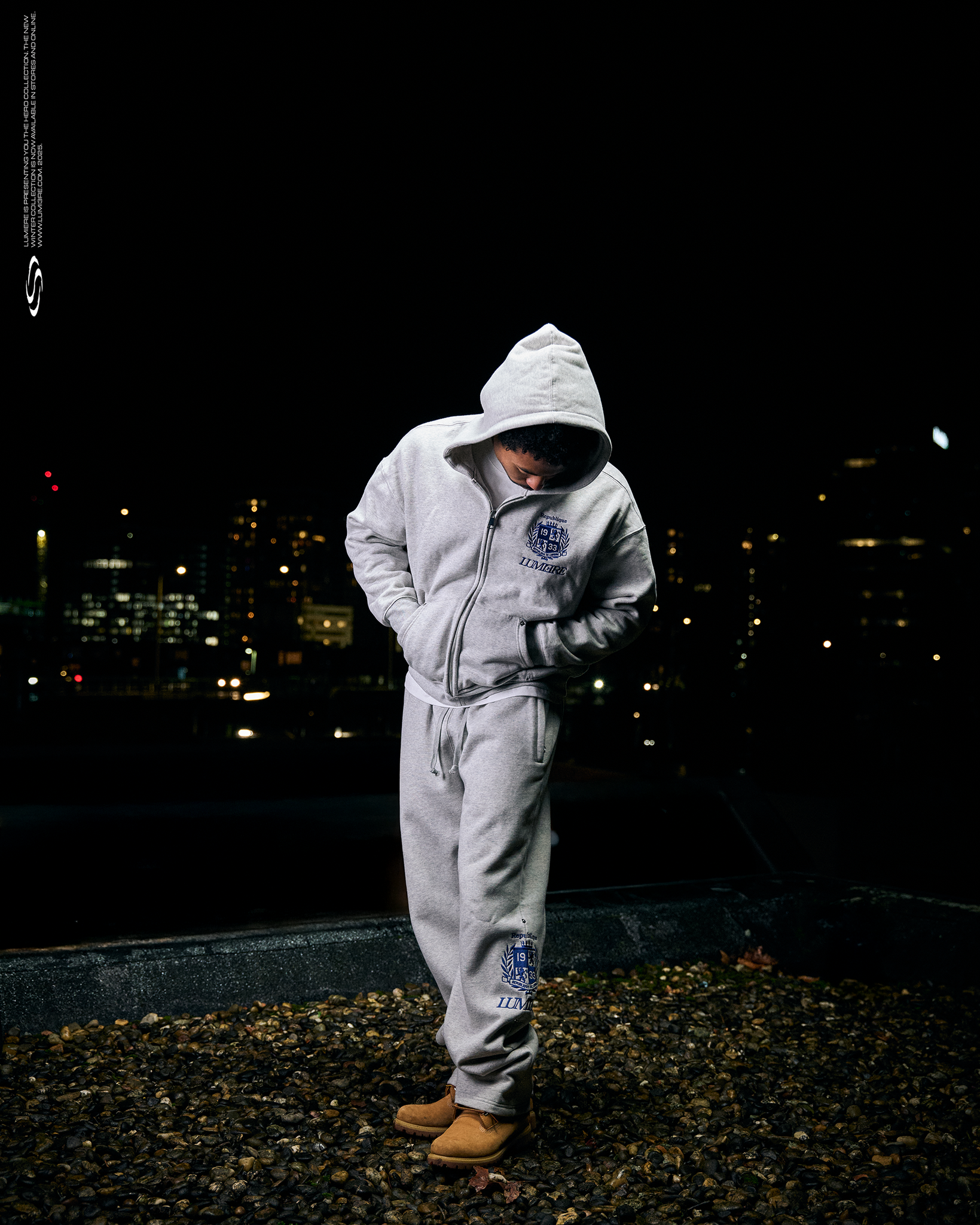 Grey Republique Zipper Tracksuit